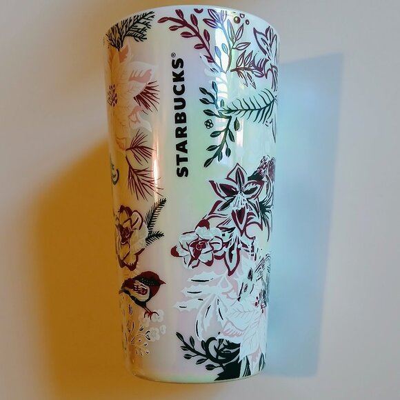 Starbucks Other - NWT Starbucks Pink Enchanted Ceramic Travel Mug & Lid